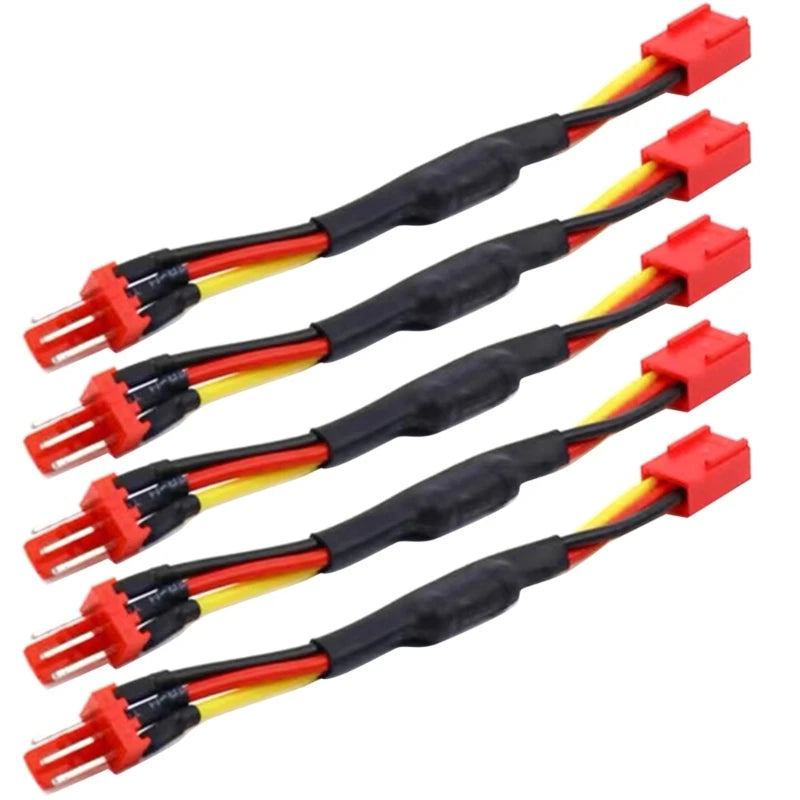 5 Pieces PC CPU Fan Speed Reduce Slow Down Wire 3 Pin Fan Noise Resistor Cable Male to Female Connector 12CM/4.72in