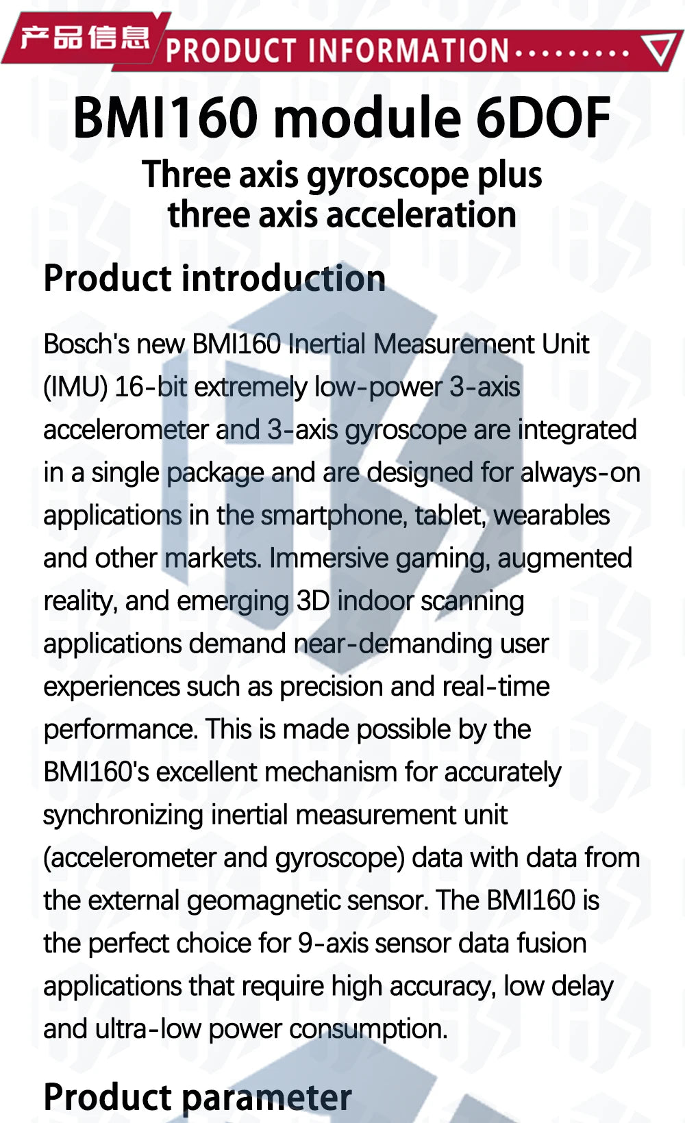 1~10PCS BMI160 Latest Stance Accelerometer Gyroscope Module 6 Dof Inertial Measurement Sensors