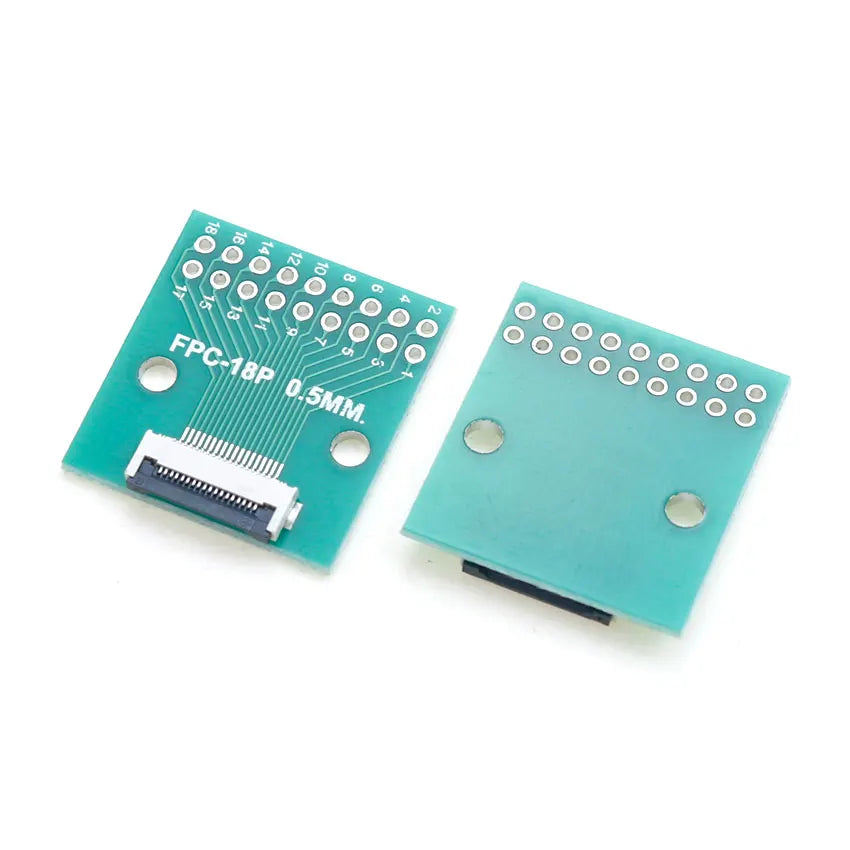 4P/6P/8P/10P/12P/14P/15P/16P/18P/20P/22P/24P/26P/30P/34P/80P FPC/FFC Flexible Cable Adapter Board 0.5mm SMT To 2.54mm Connector