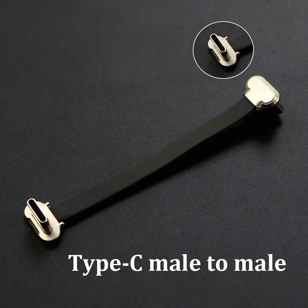 USB C Type-C USB FPC Soft Flat Cable Male To Male Charging Cable Fast Charge Charging Wire Extention for Phone