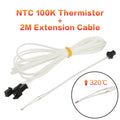 3DSWAY 3D Printer Parts HT-NTC 100K ohm B3950 Thermistor Cartridge Sensor with SM Plug High Temperature for E3D V6 PT100 Hotend