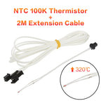 3DSWAY 3D Printer Parts HT-NTC 100K ohm B3950 Thermistor Cartridge Sensor with SM Plug High Temperature for E3D V6 PT100 Hotend