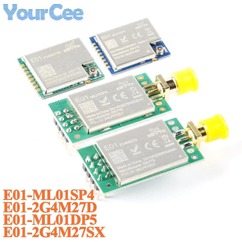 5pcs/1pc E01-2G4M27D E01-ML01DP5 E01-2G4M27SX NRF24L01P NRF24L01 PA LNA Long Range 2.4GHz SPI DIP IoT Wifi Wireless Module