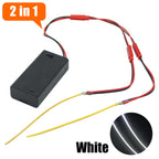 3V 110mm 190mm 300mm LED COB Filament Flexible Battery Lamp White Green Ice Blue Pink Retro Edison Bulb Parts LED Diode Decor