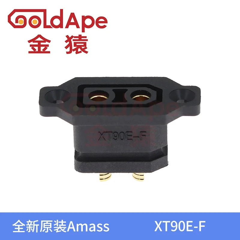 Amass XT90E-F Battery Connector XT90E Female Plug Gold-plated XT90 Mountable Connector Black Socket Or XT90H-M Quickly Charge