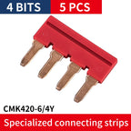 6MM DIN Rail Terminal Blocks Free Splicing Compact Quick Lever Wiring Connector Spring Cable Connection Terminal Press 32A 450V