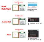 QUESCAN M10FD 10Hz UBX M10 GPS GNSS Module with Compass QMC5883L FPV Drone Flight Controller GPS GLONASS Galileo BeiDou Receiver