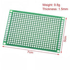 Double Side Prototype Diy Universal Printed Circuit 2.54mm PCB Board Protoboard For DIY Soldering Project 6x8 5x7 4x6 3x7 2x8cm