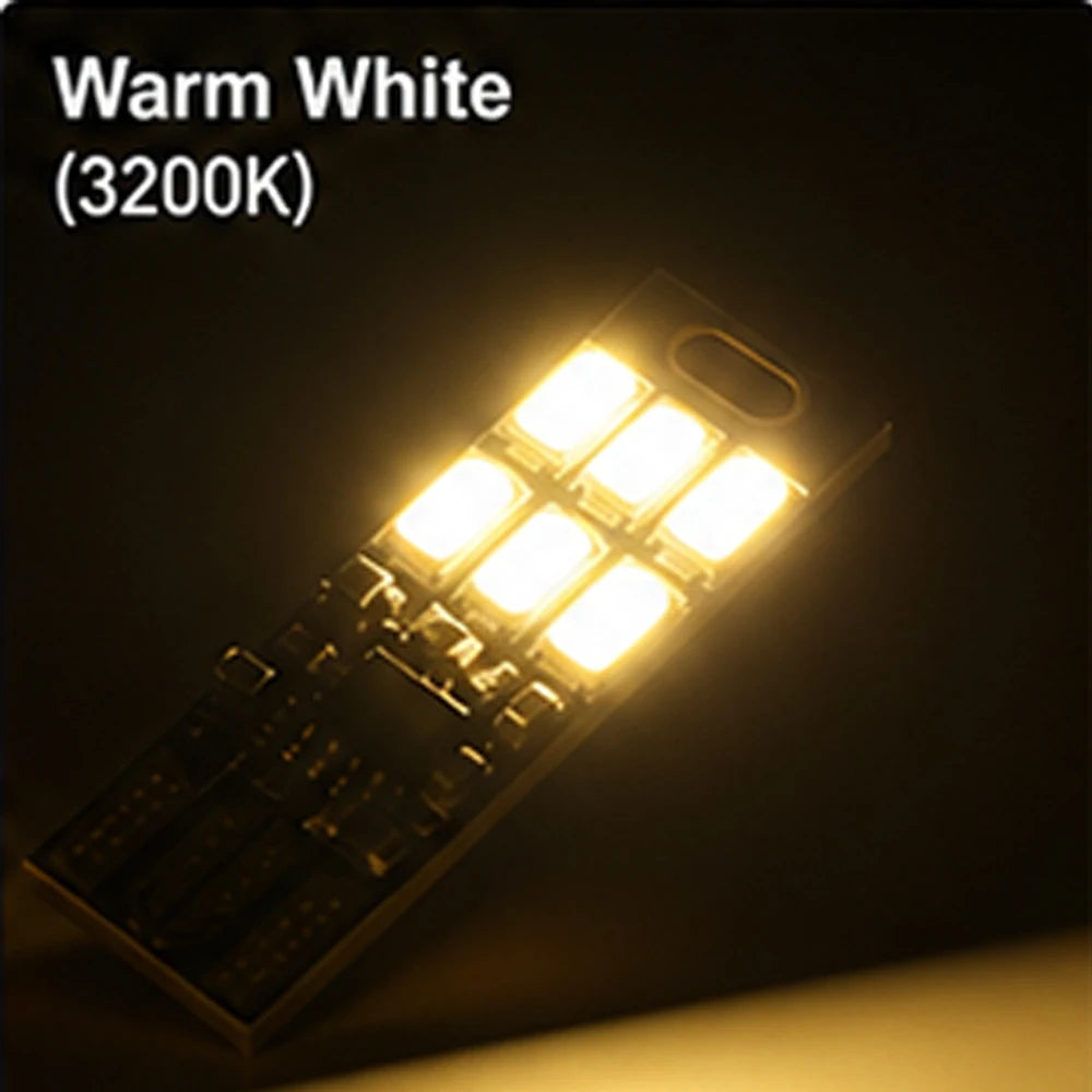 10/5/1PCS Mini 5730 USB Night Light 6 LED Light 5V Touch Sensor Dimmable for Power Bank Computer Laptop Book Reading Table Lamp