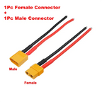XT60 Female / Male Plug Battery Parallel Connector with Silicone Flexible Wire14AWG for RC Lipo Battery Motor