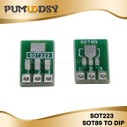 10PCS PCB Board SMD Turn To DIP 0805 0603 0402 SOT23 SOP MSOP SSOP TSSOP 8 10 14 16 20 24 28 SMT To DIP Adapter Converter Plate