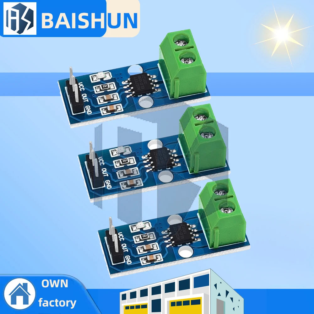 1PCS  ACS712 5A 20A 30A  Range Hall Current Sensor Module ACS712 Module For Arduino 5A 20A 30A