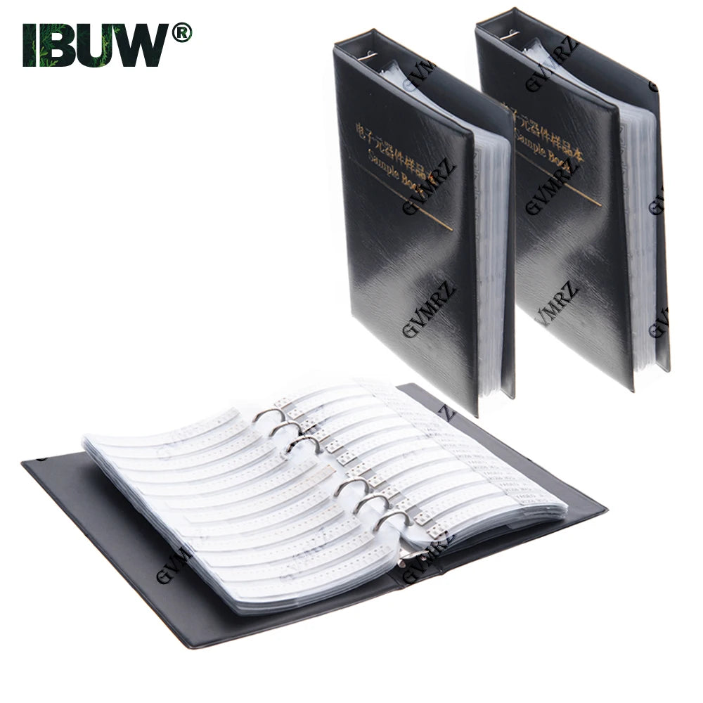 0201 0402 0603 0805 1206 5% Resistor Kit Smd Book  Chip Resistor Assortment Kit FR-07 SMT 170 Values 0R-10M Smd Sample Book