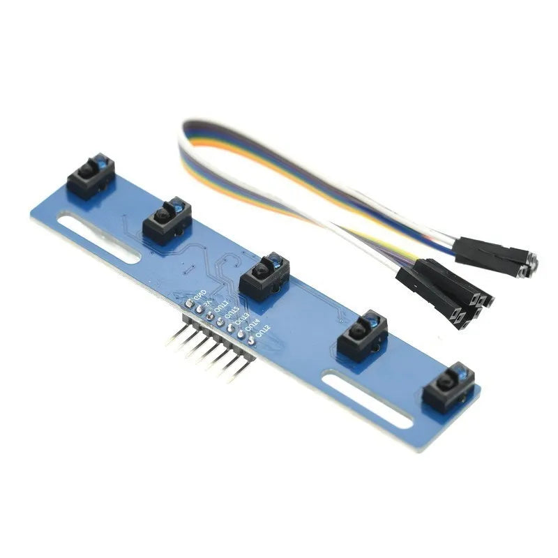 5-Way Black and White Line Identification Sensor Module Tracking Intelligent Car Infrared Sensor TCRT5000