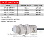 M30 Corrosion-Resistant Capacitive Proximity Switch, Non-Metallic Induction Switch Resistant to Strong Acids and Alkalis