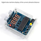 DIY Ultrasonic Rangefinder Kit 0-4M Distance Measuring Car Reverse Radar Alarm 51 Single Chip STC Electronic Welding Parts