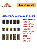 10Pcs Battery FPC Connector on Main Board Motherboard for Samsung S10 4G 5G Note 10 Plus Lite 20 Ultra Battery FPC Connector