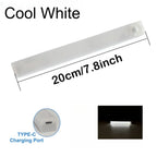 Motion Sensor Bar Light Type C Rechargeable Light LED Magnetic Attraction Night Light for Kitchen Bedside Wardrobe Bookcase