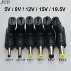 5V 9V 12V 15V 19.5V TypeC to DC Jack Plug Charge Adapter Converter for Router Tablet Fan USB C PD to DC Power Connector