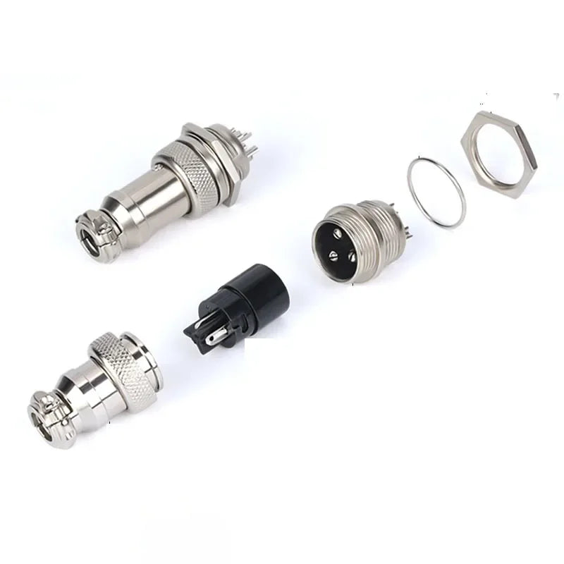 5/10/20Set GX12 GX16 GX20 2 3 4 5 6 7 8 9 10 12 14 15 Pin Docking Aviation Plug Socket Waterproof Circular Connector