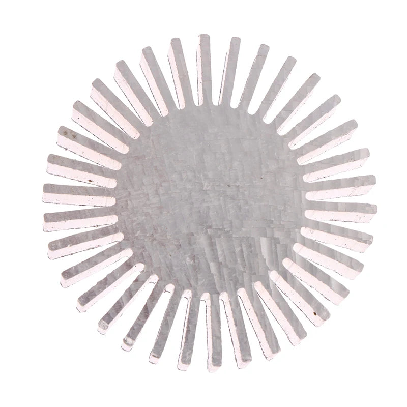 COB Radiator Diameter 50mm 3~7W High Power Led Heatsink Sunflower Solid Radiator Round Alloy Aluminum