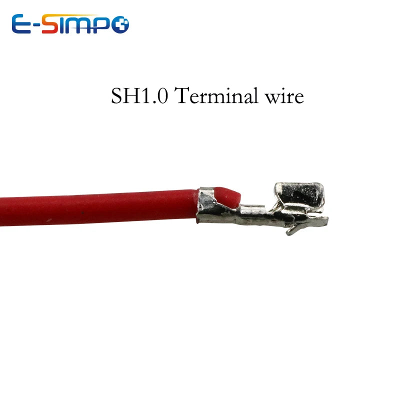 100PCS  SH GH 1.0mm 1.25mm Pitch Connector Terminal Wire Electronic Wire Single /DoubleHead 10/15/ 20/30cm without housing
