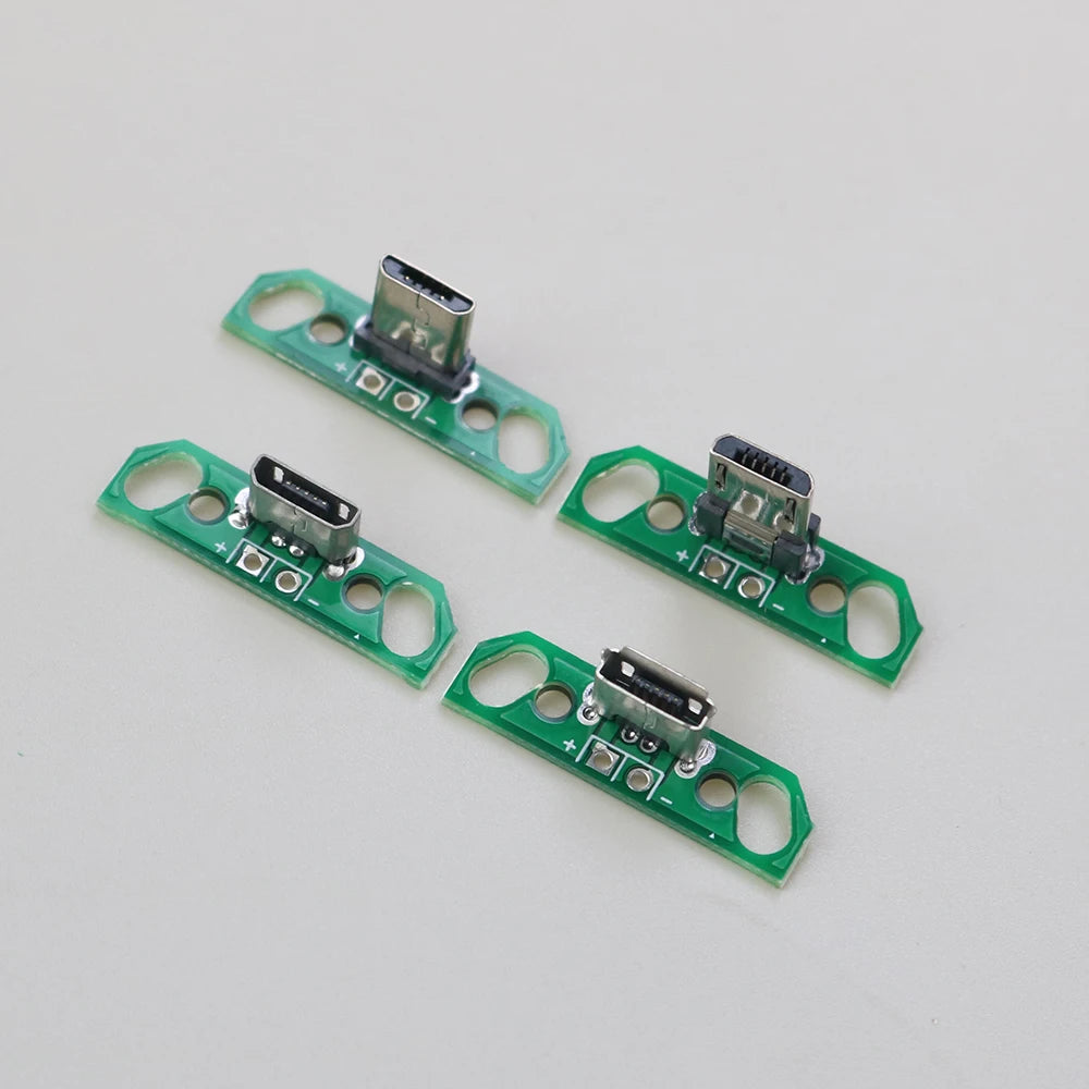 For Micro Data Charging Cable Jack Test Board with Pin Header 90 Degree Micro USB Female Male Connector