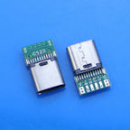 USB 3.1 Type C Connector 24 /8Pins Male/Female Socket Receptacle Adapter to Solder Wire & Cable 24 Pins Support PCB Board