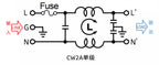 Single/Double Insurance EMI filter CW2A-3/6/10A-T EMI Socket Power Filter Audio Power Purifier Vehicle anti-interferenc