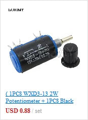 LA42DWQ-22 1K 2K 5K 10K 20K 50K 100K 200K 22mm Diameter Pots Rotary Potentiometer Converter Governor Inverter Resistance Switch