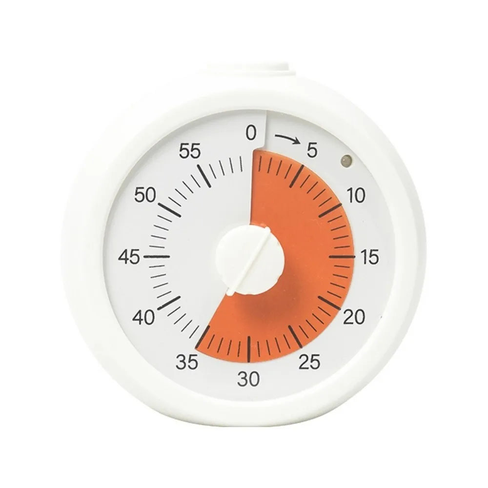 60 Minute Visual Timer Self Discipline Silent Operation Countdown Alarm Clock Square / Round Design Visualization