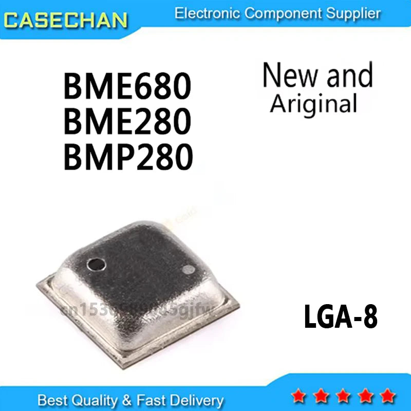 1PCS New and Original LGA-8 SMD MEMS Digital Gas Pressure Temperature Humidity Sensor IC Chip BME680 BME280 BMP280
