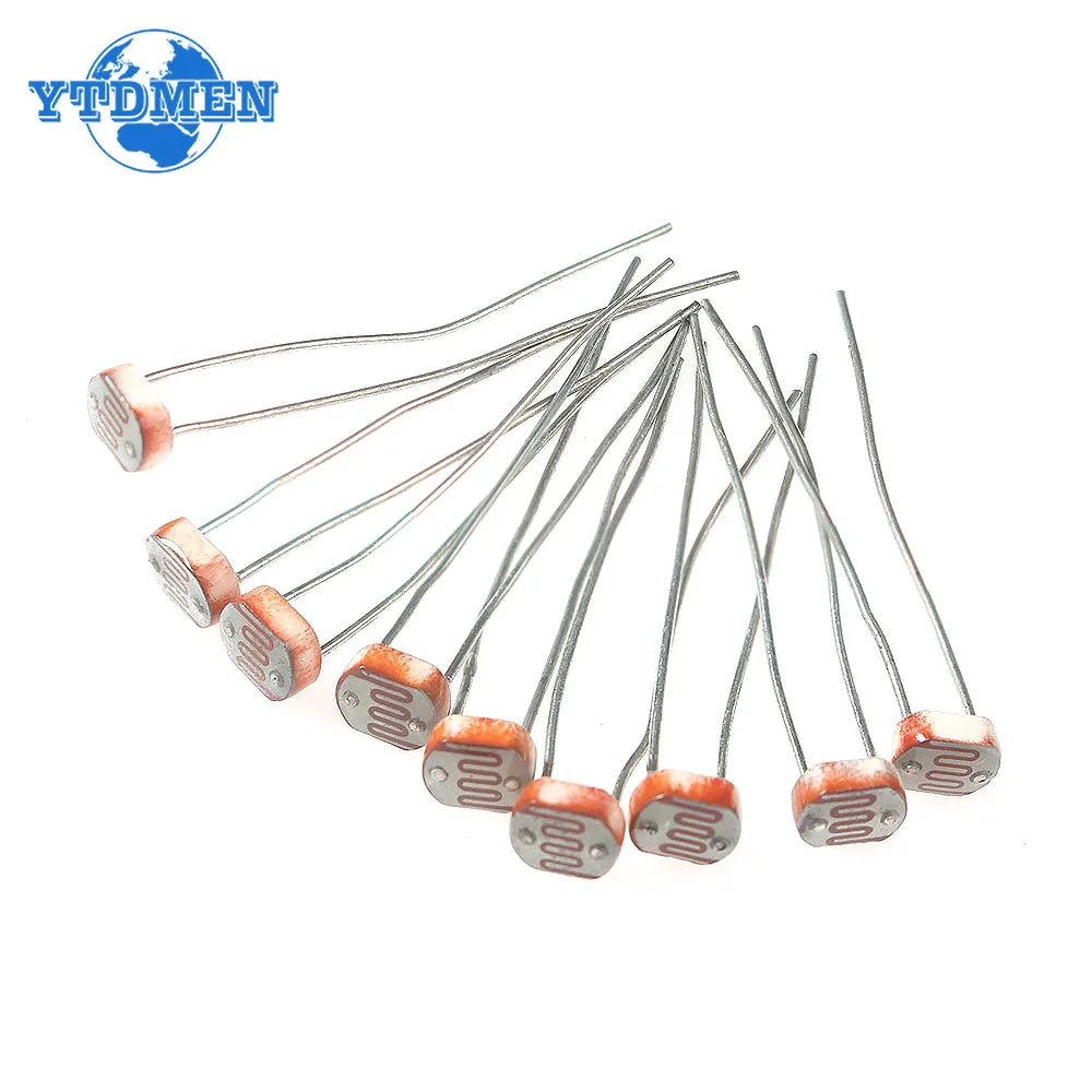 50PCS Photo Light Sensitive Resistor GL5506 GL5516 GL5528 GL5537 GL5539 Photoresistor Kit Photoconductive Resistance