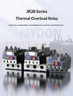 JR28 Series Thermal Overload Relay 25A 36A  Adjustable Current Motor Protection Electrical Overload Protector for AC Contactor