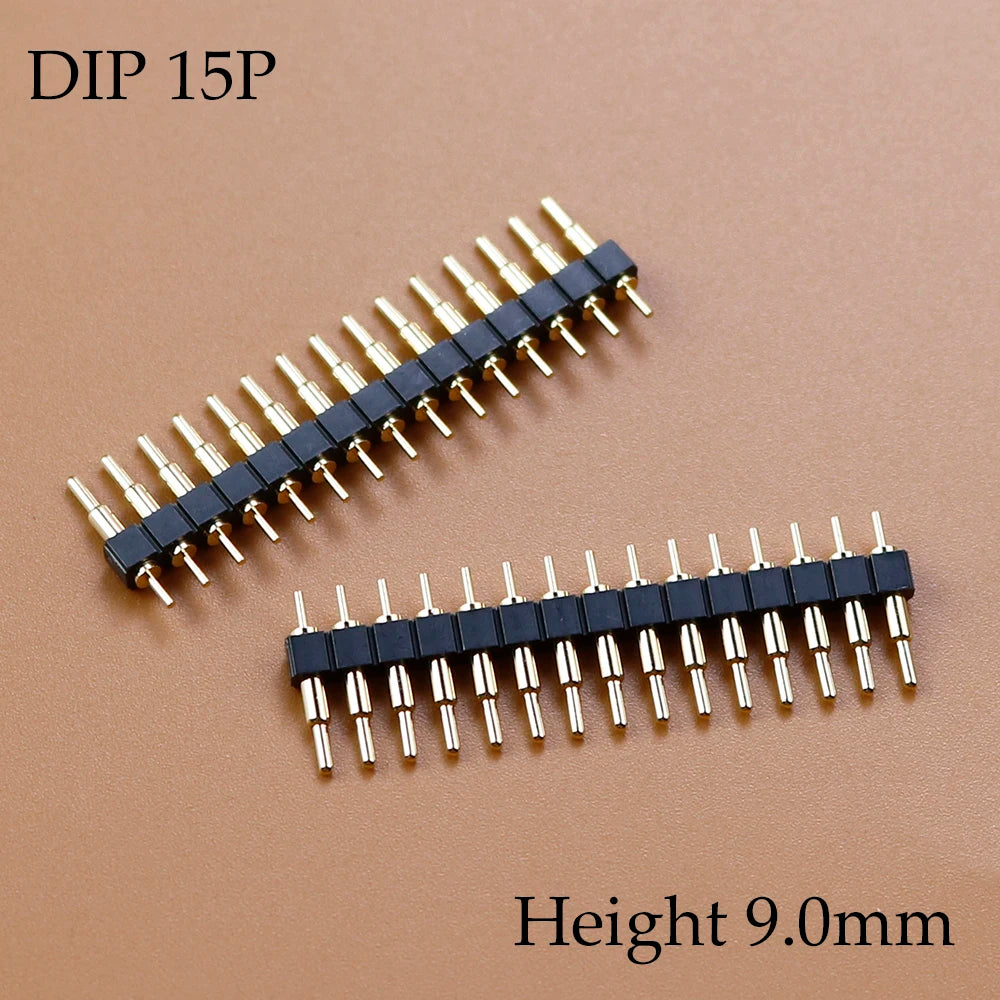 1 Piece FOR DIP Pogo Pin Connector Spring Loaded Contact Test Probe Power Charging Connector Pin 2.54 Mesh
