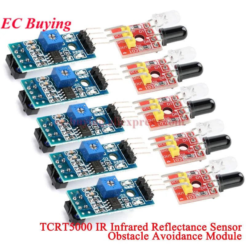 10pcs/1pc TCRT5000 IR Infrared Reflectance Sensor Obstacle Avoidance Module Tracing Sensor Tracing Module For Arduino Diy Kit