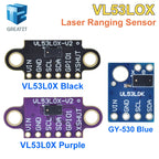 GREATZT VL53L0X Time-of-Flight (ToF) Laser Ranging Breakout 940nm GY-VL53L0XV2 Laser Distance Module I2C IIC 3.3V/5V