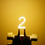 26 Letters A-Z  0-9 Numbers DIY COB Led Filament Symbols for Custom Signs 3V Decoration Retro Edison Bulb Lamp Parts LED Decor