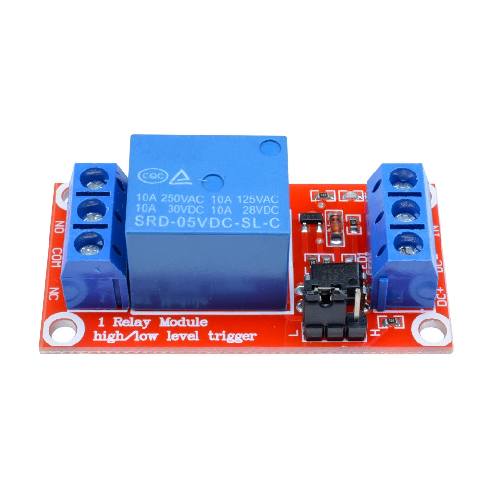 1 Channel 5V 9V 12V 24V Relay Module Board Shield With Optocoupler 12V Relay Module Support High and Low Level Trigger