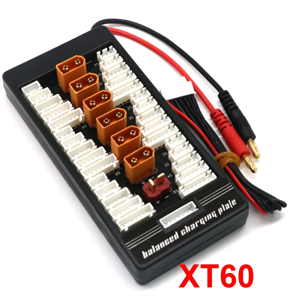 XT60 XT30 XT90 T-Plug EC3 EC5 Parallel Lipo Battery Charging Board 2-6S for ISDT Q6 PL6 PL8 Charger IMAX B6 B6AC B8 Charger