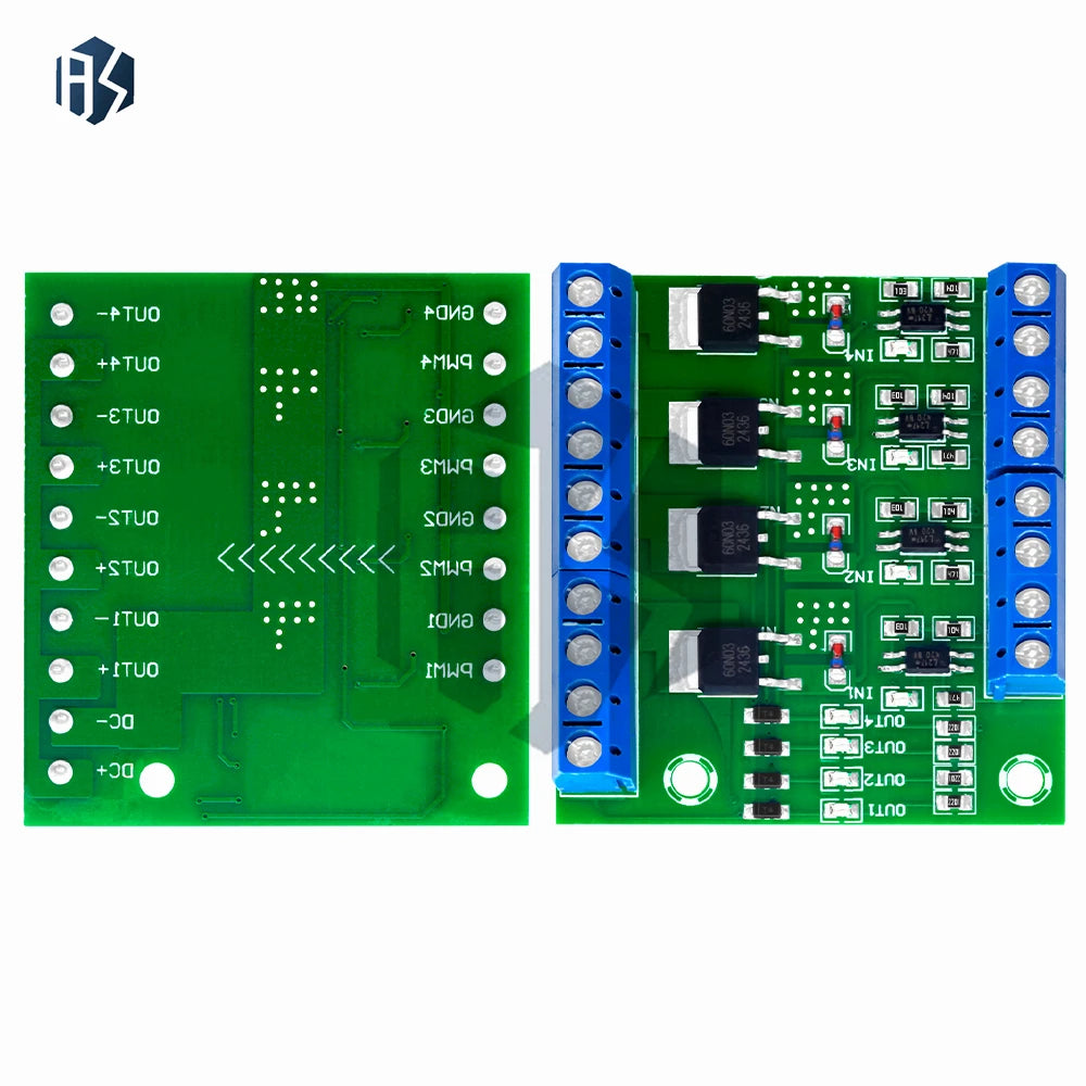1~5PCS MOS FET 4 Channel Pulse Trigger Switch Controller Board PWM Optocoupler Opto-isolator Driver Board for Motor LED Light