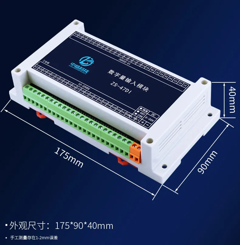 CAN WIFI Digital IO Ethernet Expansion Module Control Board RS485/232 ZS-DI-16 Isolated PNP NPN MODBUS RTU Module