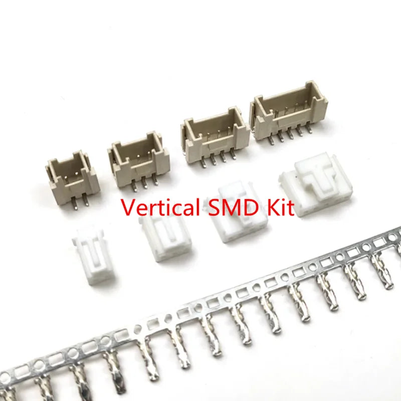 10Sets HY2.0 Connector 2.0mm Vertical / Horizontal SMD Pin Header 2P3P4P5P6P7P8P9P10P12P Plug Male+Female +Terminal  Kit