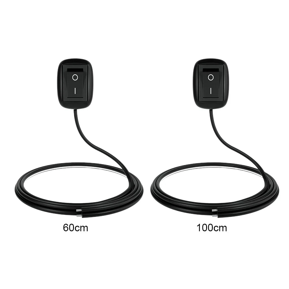 Universal Power Off Switch 60cm/100cm Car Button Switch DC 12V/24V Battery Disconnect Switch for Fog Lamp Neon Lights