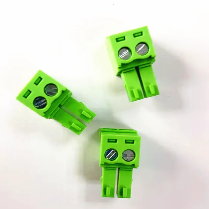 5pairs of plug-in terminal blocks 15EDG-3.81mm with a spacing of 3.5mm green Phoenix connector PCB solder board connector