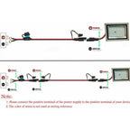 12-24V 16AWG SAE 2 Pin Quick Disconnect To O Ring Terminal Harness Connecter With 10A Fuse For Battery Charger Cable Connector