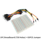 400/750/830Tie DIY PCB Breadboard Kit Jumpers 65/140pcs Wires Mini Test Protoboard for DIY Test Circuit Board Electronic Kits