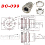 10Pairs DC Power Socket 5.5x2.1mm 5.5*2.5mm Panel Mount DC Power Plug DC Female Jack Connector