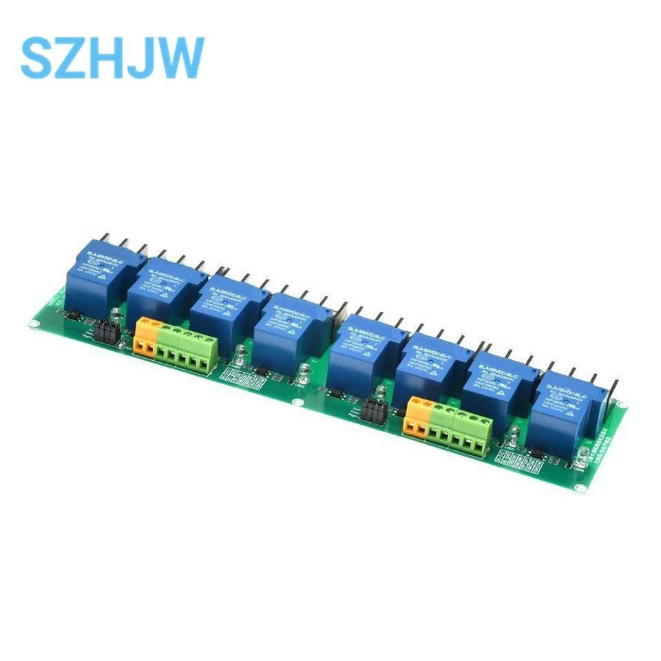 1 2 4 8 Channel Relay Module 30A With Optocoupler Isolation 5V 12V 24V Supports High And Low Triger Trigger