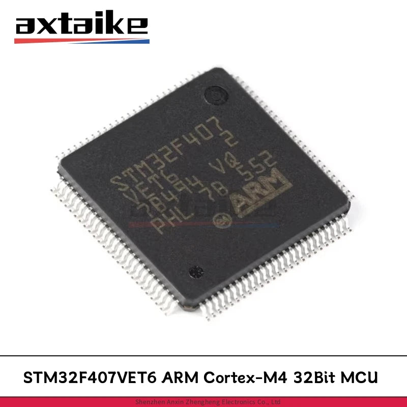 1/2/5PCS STM32F407VET6 LQFP-100 STM32F407 ARM Cortex-M4 32Bit MCU SMD IC